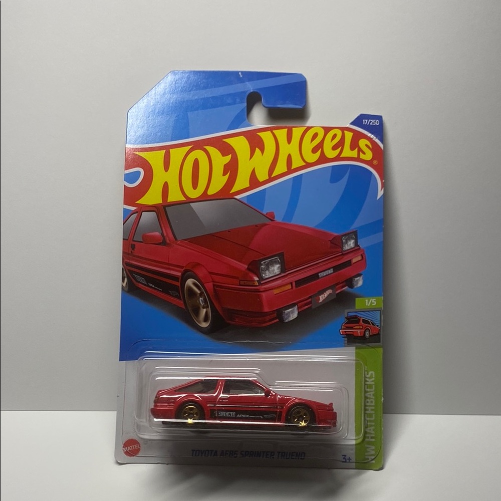 🚘 3/$26🚘 Hot Wheels Red Toyota AE86 Sprinter Trueno Toy Car